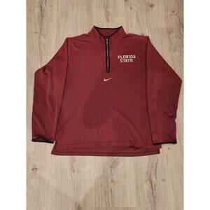 VTG 90s Nike Florida State Seminoles Pullover Large FSU Center Swoosh Made USA